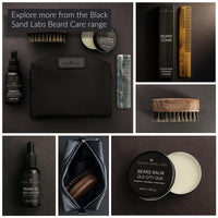 Black Sand Labs Natural Beard Oil for Men - Moisturising Oil with Argan, Jojoba & Castor Oils - Nourishing Beard Oil for Healthier Hair Growth - Premium Beard Care for Men (30ml, Fresh Cedar)