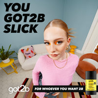 got2b Glued Wax Stick 50g, Long-Lasting Styling Wax Stick, Clear Hair Wax Stick for Slick Looks On the Go, Non-Greasy Hair Pomade to Tame Flyaways, Strong Hold, Vegan Formula*