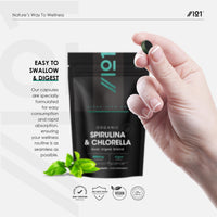 ALPHA01 Organic Spirulina & Chlorella 2000mg - 300 Tablets - Broken Cell Wall - Cold Pressed Pure Supplement with No Additives (75 Day Supply) by Alpha01