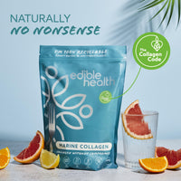 High Protein Marine Collagen Powder, Collagen Supplements Regeneration, Quality Collagen Powder Supplement, Collagen Peptides for Diet & Everyday, Carb Free Marine Collagen, 400g Pouch, 30 Day Supply