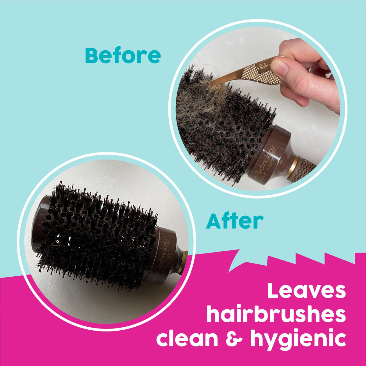 Pikk-it Pikk-It® Hair Removal Tool For Vacuum's and Hairbrushes – Easy Hairbrush Cleaning Tool – Sharp Teeth – Great Gadget to Remove Problem Pet Hair, Including Cat and Dog Shedding