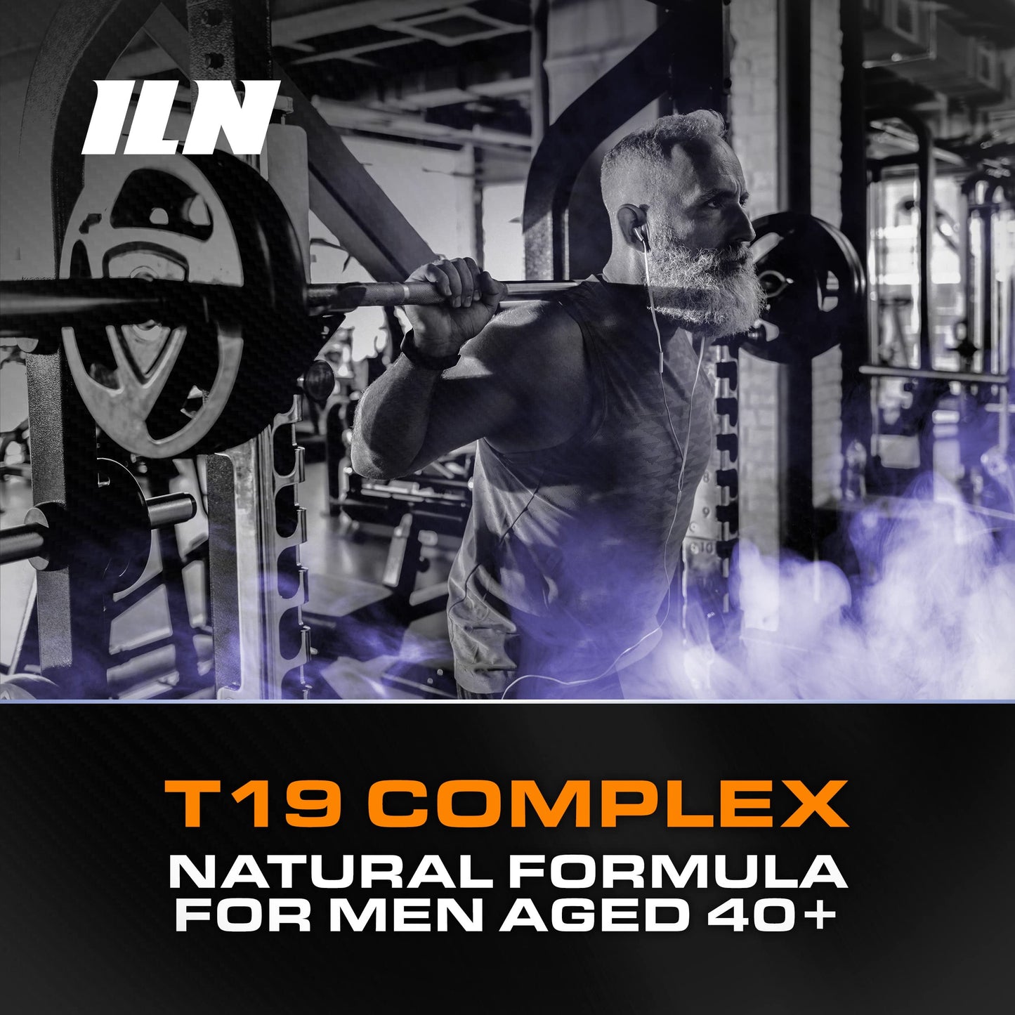 Iron Labs Nutrition T19 for Men Aged 40+ - with D-Aspartic Acid, Fenugreek and Maca - Natural Vitamin Booster for Men - Nutrient Booster (120 Vegetarian Capsules)