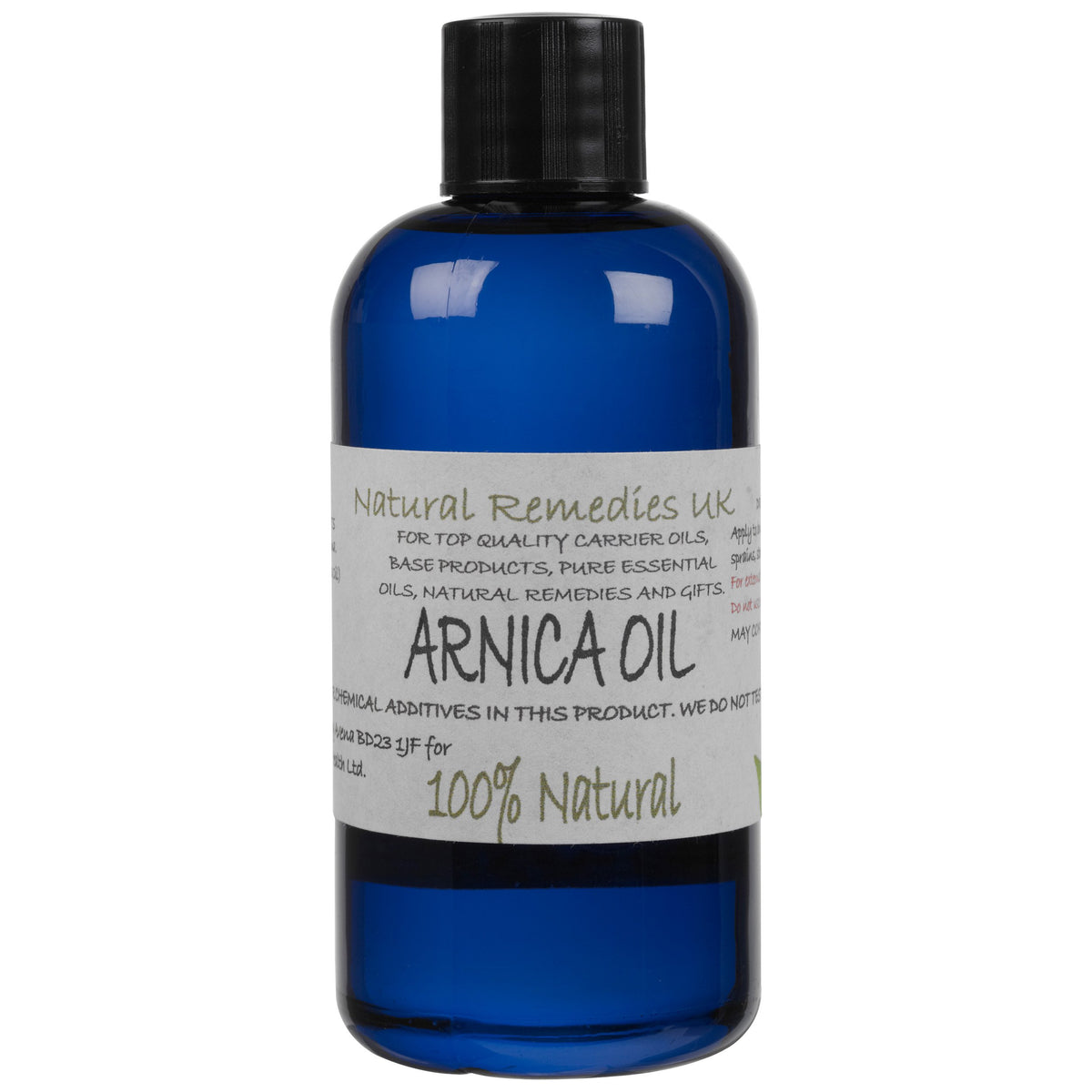 Natural Remedies UK Natural Arnica Oil (Heterotheca inuloides) 100ml: Ready to apply, Rub on Unscented Massage & Carrier Oil