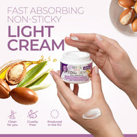 Victoria Beauty Day and Night Anti-Aging Moisturiser with Collagen, Hyaluronic Acid, Q10, Argan Oil, and a UVA/UVB Filter for Ages 40 – 55, Pack of 2 Creams (2 x 50 ml)
