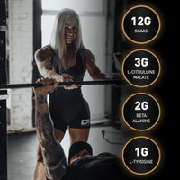 DY Nutrition HIT BCAA 10:1:1 (Pineapple) with L-Citrulline Malate, Beta Alanine + 12g of Branch Chain Amino Acids 400g Powder, 20 Servings - Optimal Pump & Performance | Non Stim Pre & Intra Workout