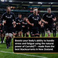 Healthspan Elite All Blacks CurraNZ Blackcurrant Extract 300mg (1 Month Supply) | Helps The Body Overcome Stress & Exertion | 300mg Natural Extract Per Capsule | 35% Anthocyanin | Vegan Friendly