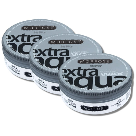 Morfose Aqua Hair Wax (Extra Aqua, 175 ml (Pack of 3))