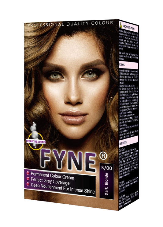 FYNE Dark Blonde Permanent Hair Dye for Women - Home Hair Color Cream with Built-in Conditioner - Gentle, Long-Lasting, Easy to Use, Suitable for All Hair Types - Achieve Salon-Quality Results at Home