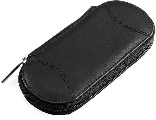 remos professional body care REMOS Manicure Case Empty Made of Genuine Leather with Space for 5 Tools - Black