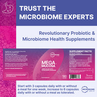 Microbiome Labs MegaMucosa – Complete Mucosal Support Supplement with L-Glutamine, Amino Acids & Citrus Bioflavonoids (MicrobiomeX®) – Supports Healthy Gut Barrier Function (180 Vegan Capsules)