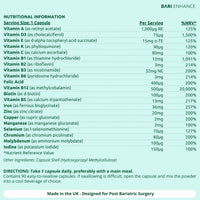 Bari Enhance 3 Month Supply - Bariatric Multivitamin with Iron 36mg | One A Day Bariatric Vitamins for Gastric Bypass and Gastric Sleeve | ADEK Vitamins Bariatric Vitamin D and B12 | 90 Easy to Swallow Capsules