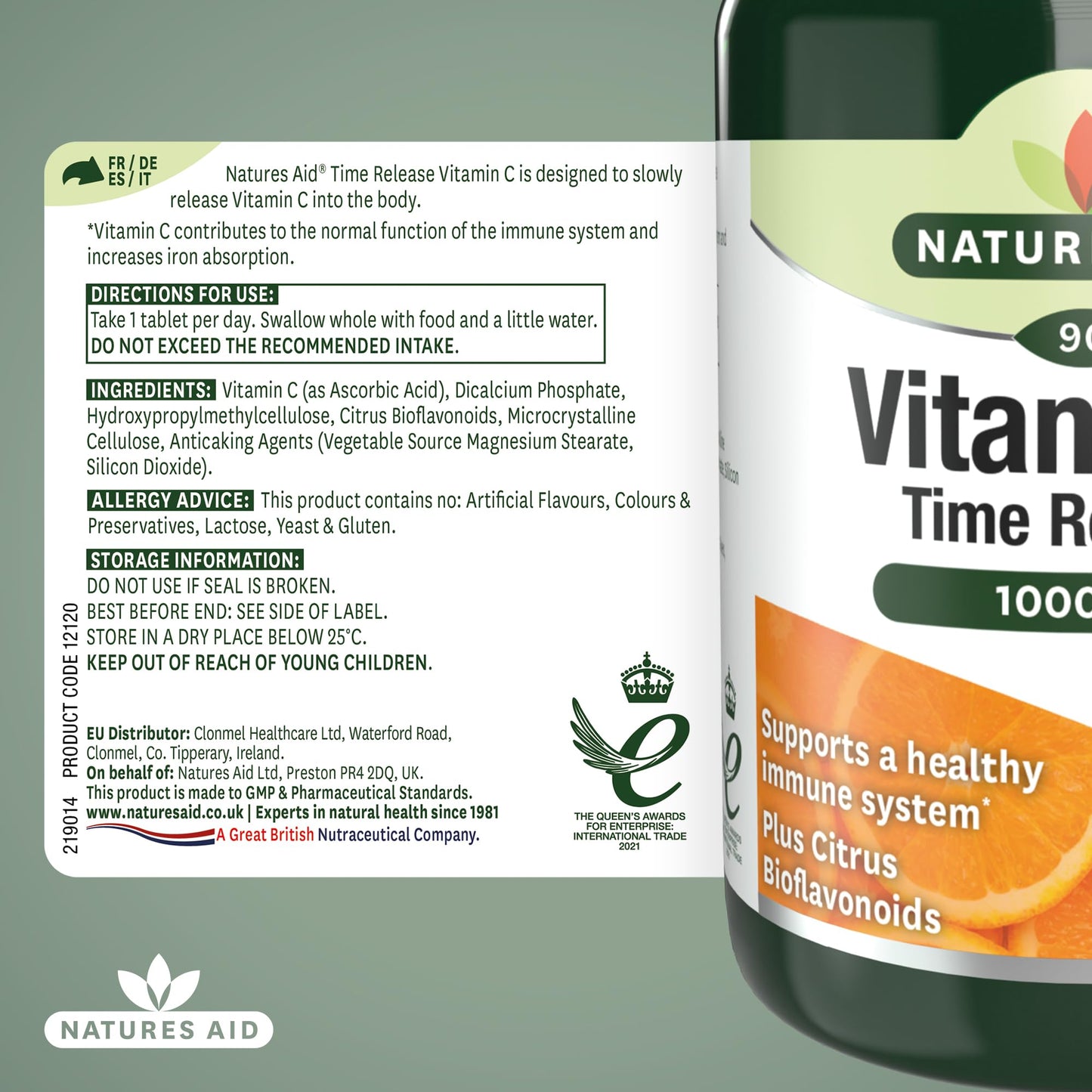 natures aid Natures Aid Vitamin C Time Release Citrus Tablets 1000mg Pack of 90