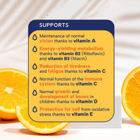 Minadex Multivitamin Liquid 150 ml – Cod Liver Oil + Vitamin C, A, B2, B3, D & E | Immune Support | Energy & Bone Health | Natural Orange Flavour | 1 Month Supply | Spoon Included | Made in UK