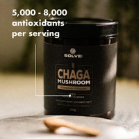Solve Labs SOLVE Labs® ● Premium Siberian Chaga Extract Powder ● 10% Beta-D-Glucans ● 10:1 Extract ● Zero Fillers & Additives ● 100g ● 3 Months Supply