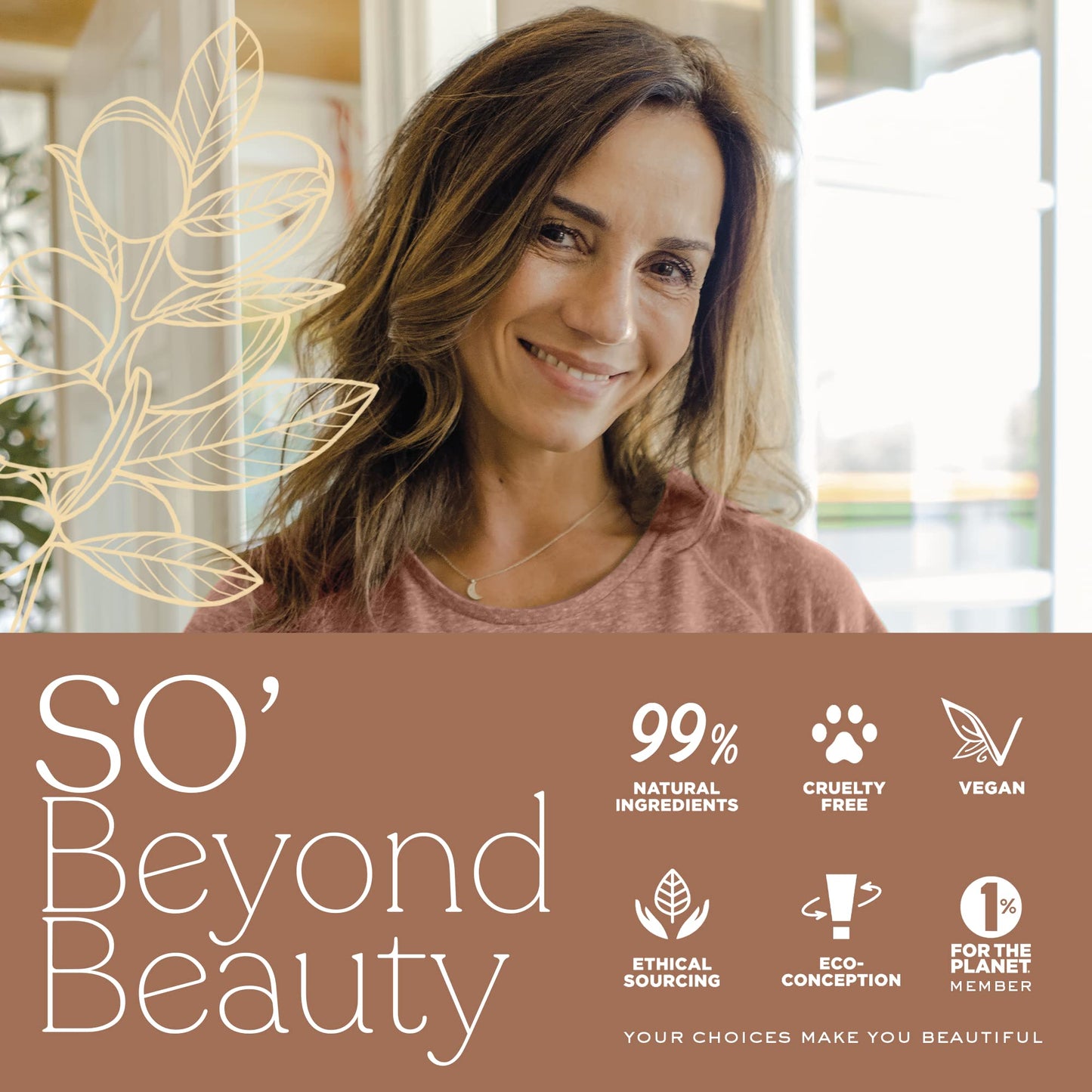 So'Bio Étic SO'BiO étic Précieux Argan Cosmos Organic Firming Radiance Rosy Day Cream, 50 ml