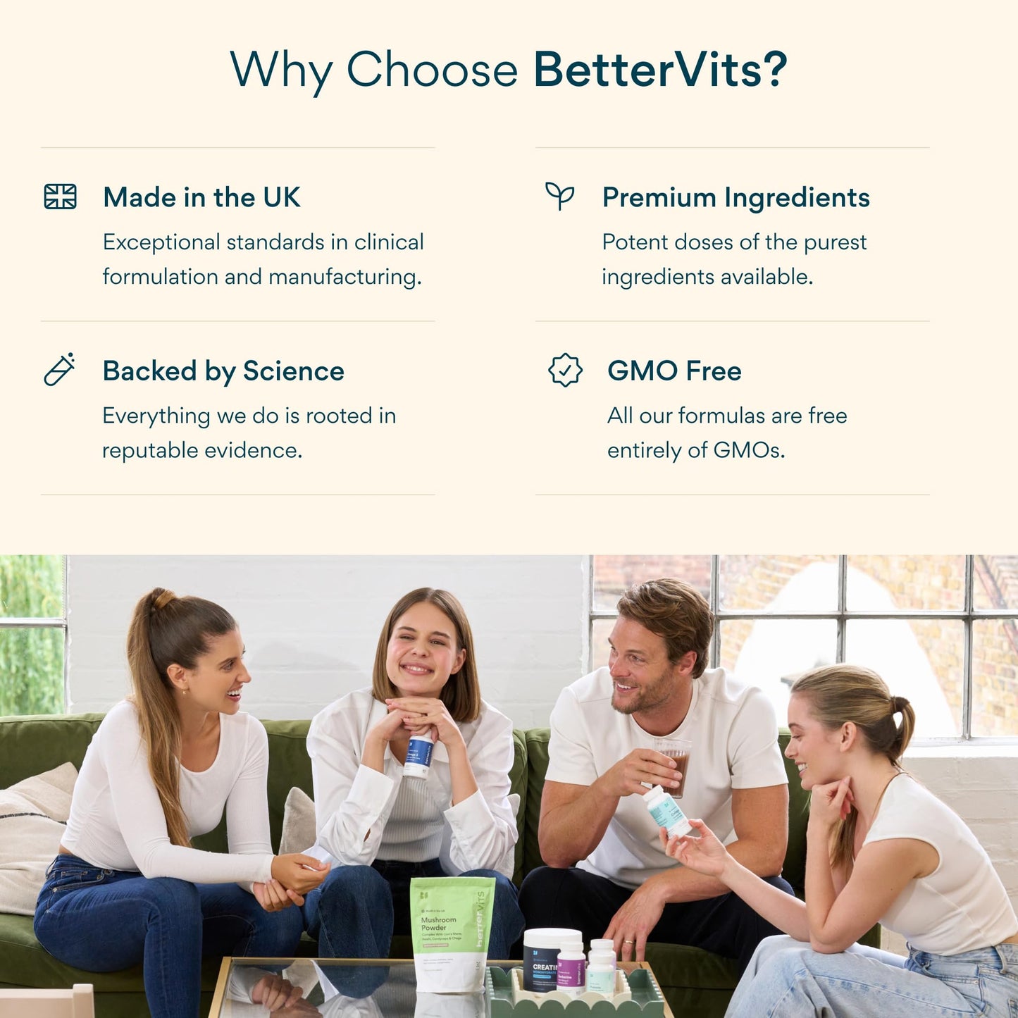 Bettervits Niacinamide Complex with Vitamin B3 Niacin, Marine Collagen, and Hyaluronic Acid – High-Strength Niacinamide Supplement for Energy Support – Natural Vitamin B3 Boost – 60 Capsules