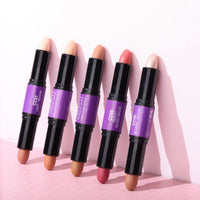 CCbeauty Cream Highlight and Contour Stick, Shimmer Highlighter Makeup, Contouring Highlighting Makeup, Face Shaping Stick, Lightweight, Blend Smooth, Colour Corrector Concealer Stick, Blonde/Mocha