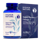 HIGHER NATURE Omega 3 2000mg with 1000mg EPA & 500mg DHA Per Serving - Super Potency Omega 3 True Food® Formula Fish Oil Supplement - Supports Eye, Brain & Heart Health - by Higher Nature - 60 Capsules
