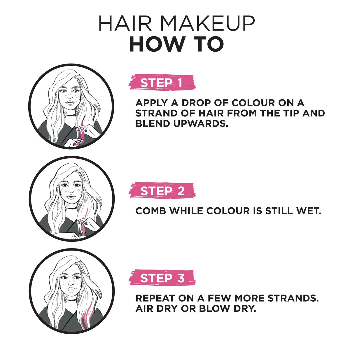 L'Oreal Paris Colorista Hair Makeup Temporary Brunette Hair Colour, Mauve Purple