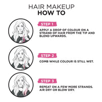 L'Oreal Paris Colorista Hair Makeup Temporary Brunette Hair Colour, Mauve Purple