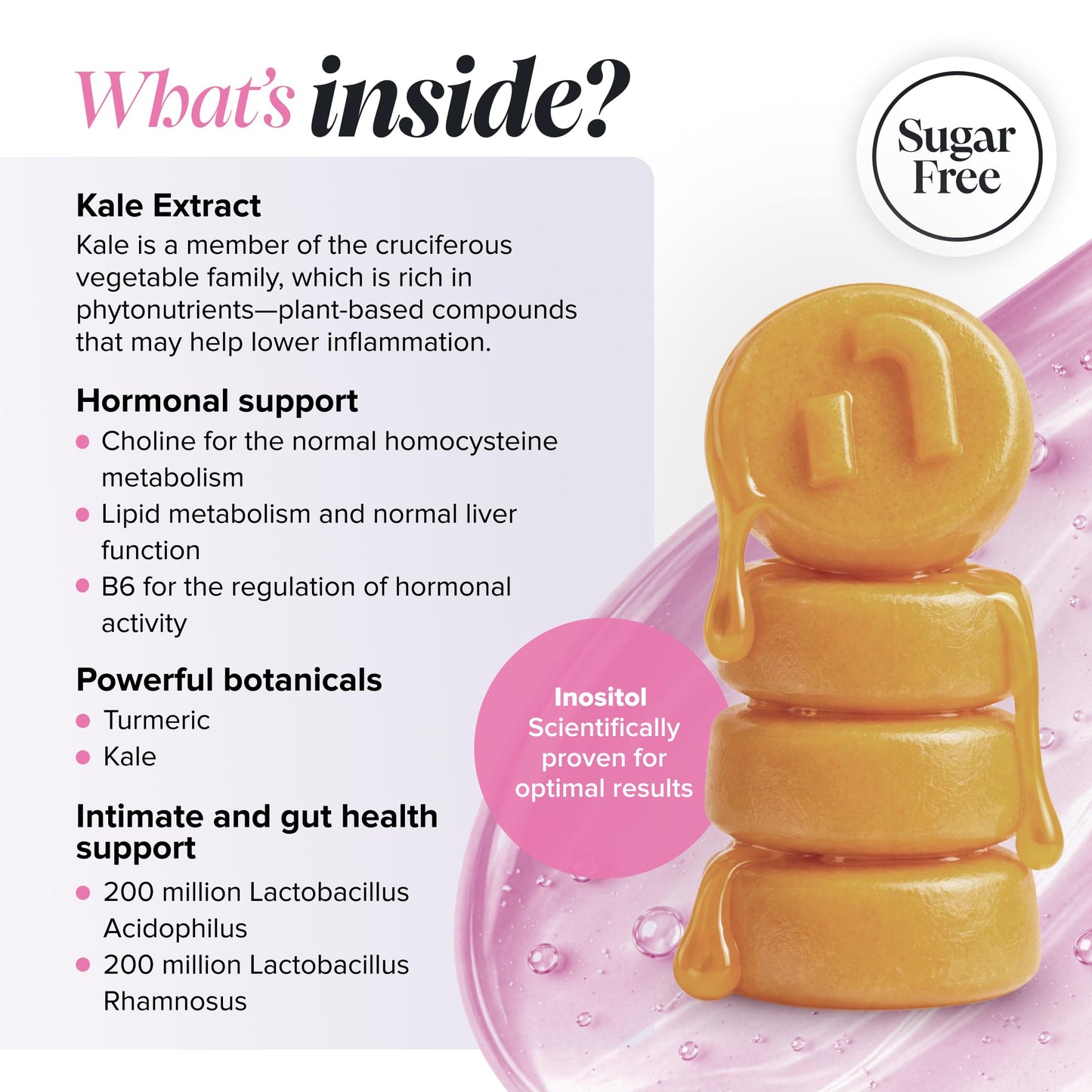 novomins Endo Gummies | Myo-Inositol | 60 Gummies | Hormone Balance Women | Novomins