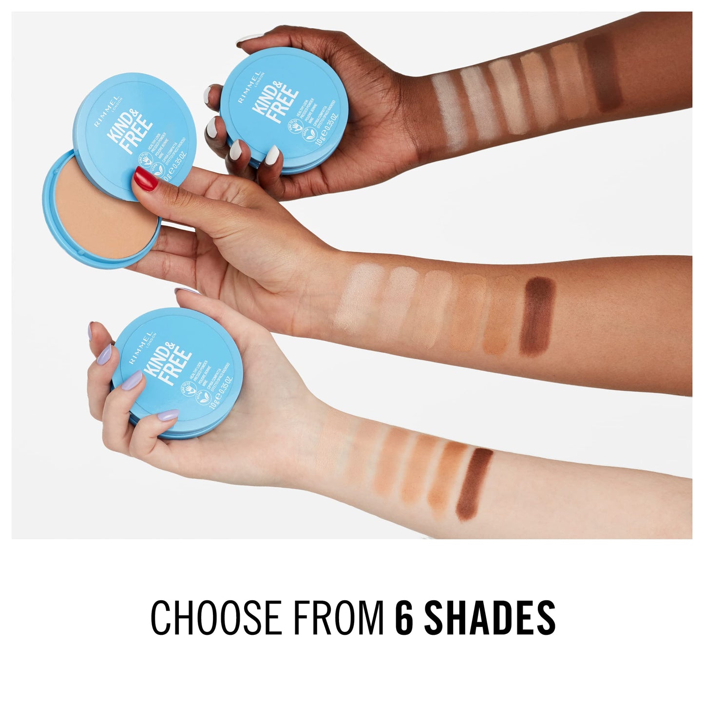 Rimmel Kind + Free Natural Finish Pressed Powder, Translucent 001
