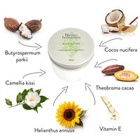 NATURE'S INTERVENTION Nature's Intervention - Rich Body Butter Cream - Unscented, 99% Natural. Protects, Hydrates, Soothes, Repairs. pH 5.5, Sensitive Skin. 200g.