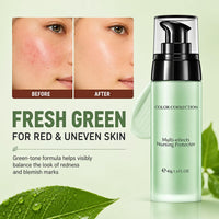 Lumiter Green Colour Corrector for Redness, Anti-Redness Face Primer, Natural Make up Primer for Sensitive Skin, Green Concealer, Lightweight Hydrating Formula, 40g