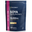 Horbäach SOYA Isoflavones 10,000mg | 120 Vegan Tablets | High Strength SOYA Bean Extract | Providing 80mg Isoflavones | by Horbaach