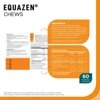 Equazen EQUAZEN Chews | Omega 3 & 6 Supplement | Blend of DHA, EPA & GLA | Supports Brain Function | Suitable for Children from 3+ to Adults | 60 Strawberry Flavoured Chews