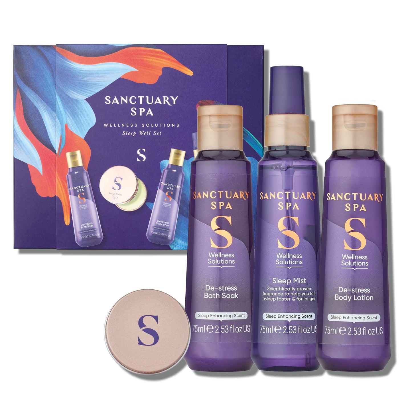 SANCTUARY Sanctuary Spa Sleep Well Set, Vegan, Gift For Women, Birthday Gift, Womens Gift Sets, Self Care Gift, Wellness Gift