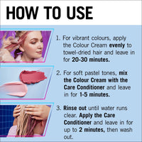 Schwarzkopf LIVE Ultra Brights or Pastels Dusty Rose 025 Shade, Semi-Permanent Rose Hair Dye, FINAL FANTASY™ XIV Online x Live, Vibrant Hair Dye Kit Lasts Up to 15 Washes