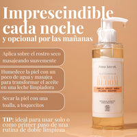 ALMA SECRET Camellia Bloom Facial Cleansing Oil - Face Makeup Oil with Vegan Collagen, Redupore and Green Tea Extracts, Makeup Oil for All Skin Types Vegan, Ecocert Certified, 200 ml