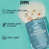 Sunna Supplements Marine Collagen Unflavoured 250g Pouch