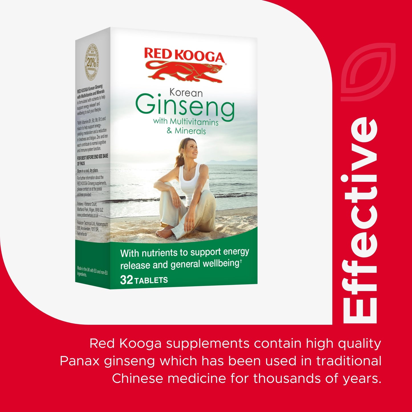 Red Kooga Ginseng Multivitamins & Minerals, 32 Tablets