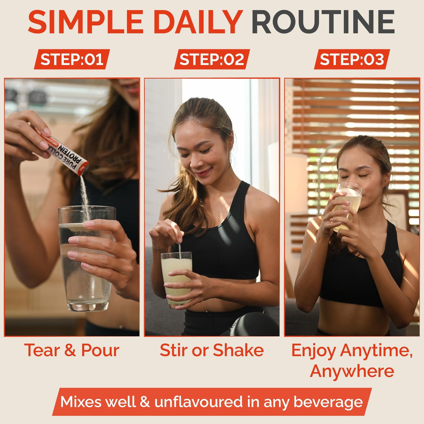 NUTRISOUL Multi Collagen Powder | 30 Pack | 100% Natural, Hydrolysed Bovine & Marine Collagen Peptides Types I, II, III, V & X | 8 Essential Amino Acids | Halal, Kosher & Gluten Free