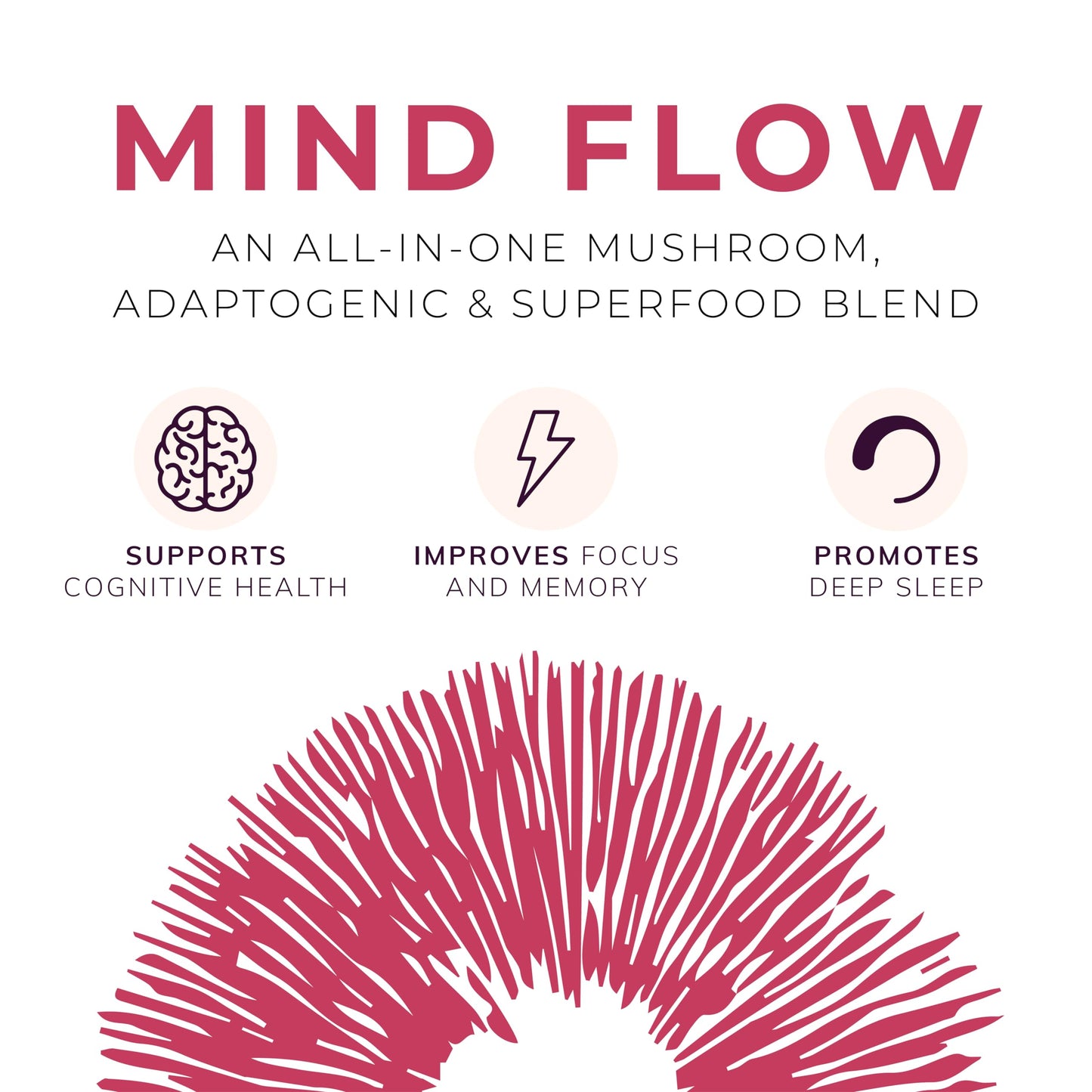 MYCO LOGIC LIFESTYLE MUSHROOMS Mycologic High Strength Lions Mane Tincture - 42,500mg 50ml Liquid Drops Functional Mushroom Supplement with Adaptogens Ashwagandha & Super Food Aronia Berry - Cognitive Performance, Memory & Focus