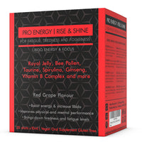 ProNutriWorld Energy Supplement for Memory and Focus with Royal Jelly Oral Liquid Ginseng, Guarana Extract, Taurine and Rhodiola for Tiredness, Fatigue and Immune Support (20 Servings)