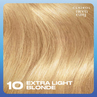 Clairol Nice'n Easy Crème, Natural Looking Oil Infused Permanent Hair Dye, 10 Extra Light Blonde
