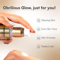 Brinton Obril Gold Skin Serum with Hyaluronic Acid, Retinol and Kojic Acid | Dermatologically Tested | All Skin Types | For Men and Women - 30ml
