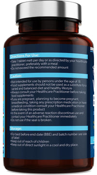ARC) HEALTH+NUTRITION WWW.ARCHEALTHNUTRITION.CO.UK Vitamin B12 1000mcg - 400 Tablets - Melts on Tongue - Sugar Free Tropical Berry Flavour Chewable - Methylcobalamin Supplements - Made in UK