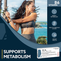 Vitamin B6 by AGEPHA Pharma | 20mg Pyridoxine Tablets | Vitamin B6 Deficiency Tablets for Diabetics and Pregnant | Specially Micronized for Easy Intake | 20 Tablets | Highest Grade EU Quality