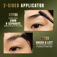 Max Factor Masterpiece Divine Brow Lamination Gel 003 Medium, 2-Sided Applicator, Salon-Like Lamination, Combs & Lifts, Non-Crunchy But Strong Hold, Eye Lift Effect, Ultimate Precision