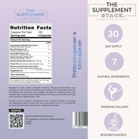 The Supplement Stack - Perimenopause & Menopause - Ashwagandha KSM-66, Maca, Fennel, Chaste Tree Berry, Red Clover & Rhodiola for Hormone Balance, Hot Flushes, Sweats & Mood Support – UK Company