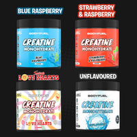Applied Nutrition BodyFuel Creatine Monohydrate Powder, Increases High-Intensity Physical Performance, Blue Raspberry (300g - 60 Servings)