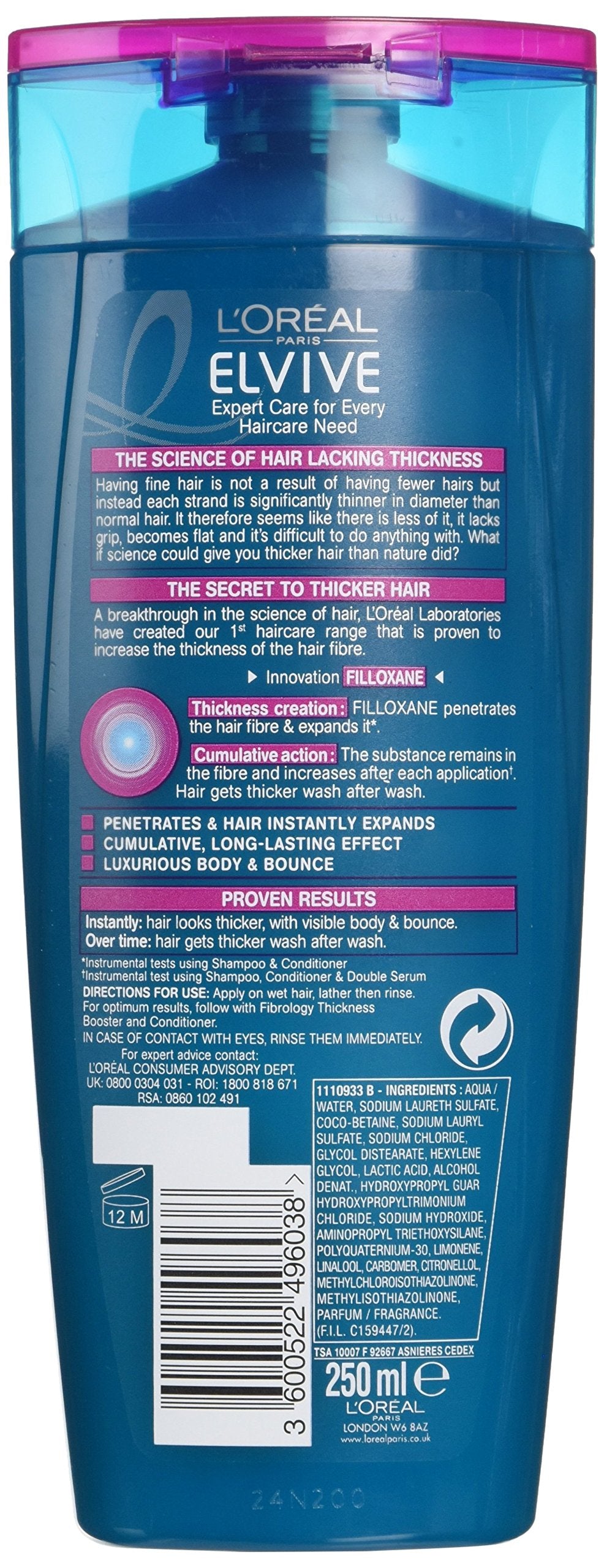 Elvive Fibrology Thickening Shampoo