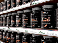 Nu U Nutrition Vitamin B Complex - 8 High Strength B Vitamins & Vitamin C - Vitamins B1, B2, B3, B5, B6, B8, B9 & B12, 90 Timed Release Tablets, 3 Month Supply, Vegan & Vegetarian VIT B Complex