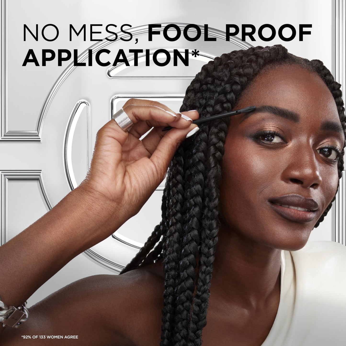 L'Oréal Paris, Semi-Permanent Eyebrow Tint, Lasts up to 5 Weeks, Visible Results in 5 Minutes, Up to 10 Uses, Ammonia Free, Brow colour, Shade: 5.0 Brunette