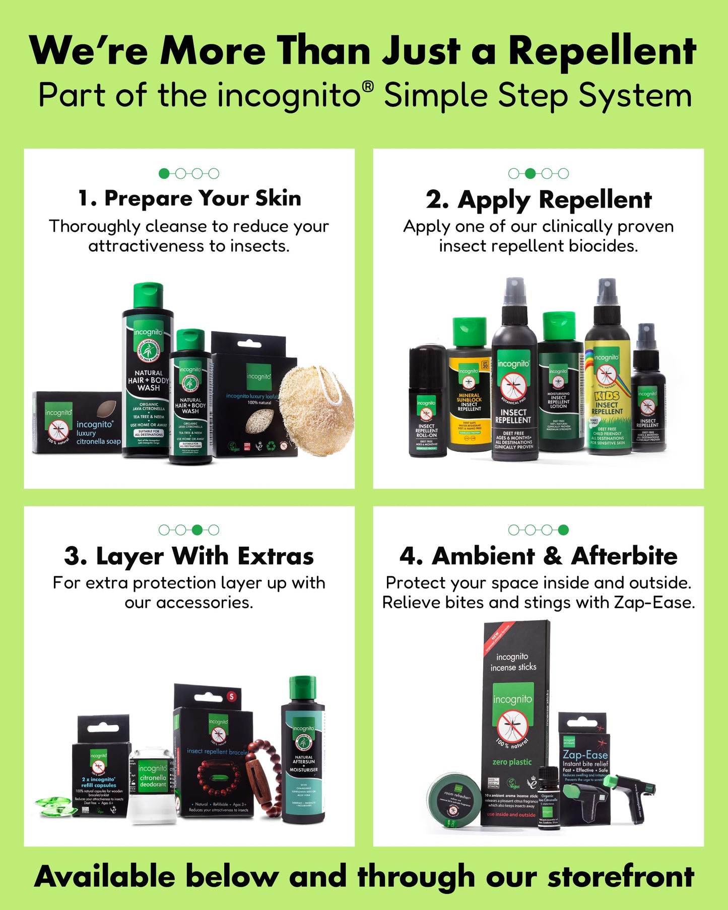 INCOGNITO Incognito Less Mosquito Luxury Loofah and Soap