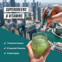 Revival Shots Revival Super Greens Powder with Electrolytes, Vitamins & Minerals - Superfood Drink Supplement - 28 Pack Banana Pineapple